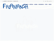 Tablet Screenshot of falamansa.com.br